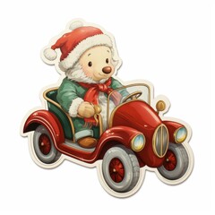 Sticker Sticker Bear In Car