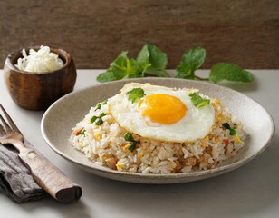 Fried Rice with Sunny Side Up Egg