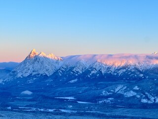 Obraz premium winter mountain landscape