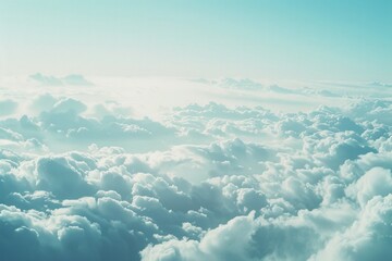Fototapeta premium Epic colorful cloudy sky in daytime. Detailed photo textured background