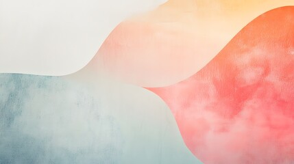 Fototapeta premium Abstract pastel wave design textured background