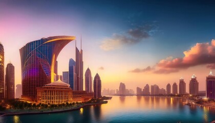 Fototapeta premium Elegant Ramadan Kareem Backgrounds with Islamic Lanterns and Crescent Moon Theme