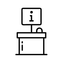 information stand icon design