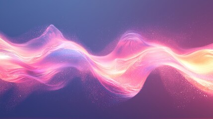 Abstract minimalist soundwave illustration rising from diffuser with soft colors