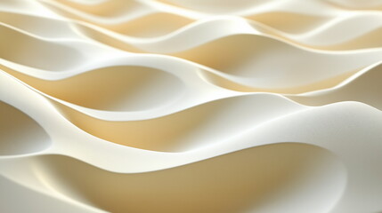 Obraz premium Wavy lines reminiscent of sand dunes rendered in p_011