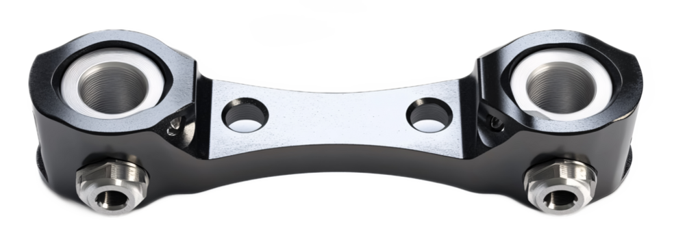 Cycling Handlebar Clamp for Secure Positioning - Isolated on White Background