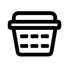 laundry basket icon design