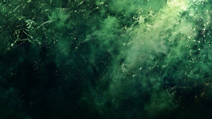 Obraz premium Abstract Green Texture Watercolor Painting