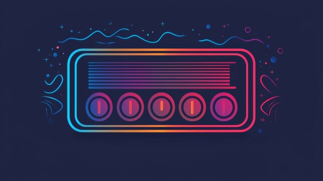 White Noise Machine with Soundwave Graphics in 169 ratio