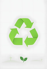 Obraz premium Renewable energy concept, recycling symbol, clean energy and sustainable development isolated on white background, illustration, isometry