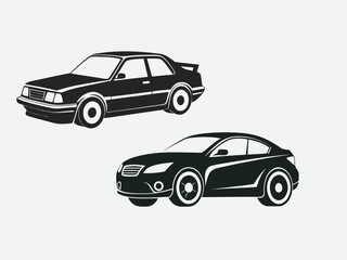 Car silhouette vector art illustration file 