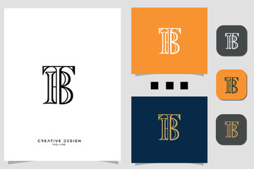 BT, TB, B, T, Abstract Letters Logo Monogram