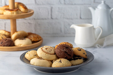 Turkish homemade sweet and savory cookies - tatli tuzlu kurabiye - kuru pasta