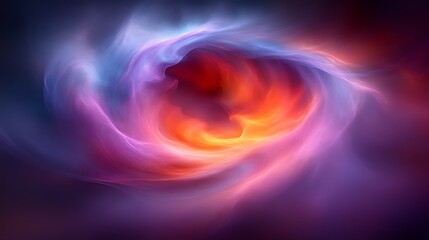 Fototapeta premium Abstract swirling nebula with vibrant colors.