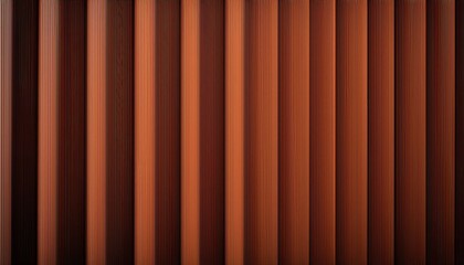 Obraz premium vertical metallic brown corrugated texture with linear grooves, abstract design ideal for industrial-themed backgrounds, banners, or graphic overlays