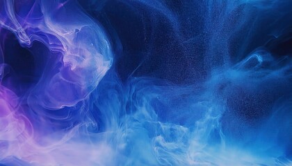 Obraz premium ethereal blue and purple abstract fluid art with swirling textures, perfect for digital backgrounds, banners, or creative designs