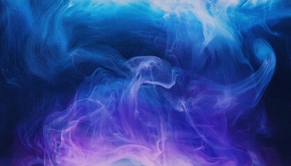 Obraz premium ethereal blue and purple abstract fluid art with swirling textures, perfect for digital backgrounds, banners, or creative designs