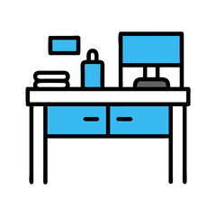 office desk icon design