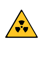 Obraz premium radiation warning sign
