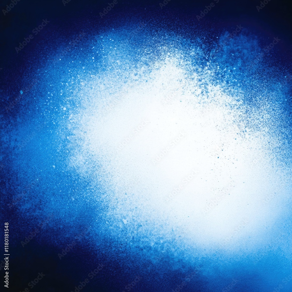 Poster blurry image of a blue and white background, suitable for creative uses such as artistic projects or