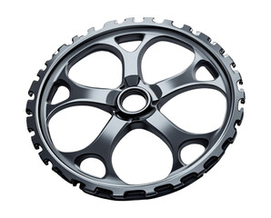 Obraz premium Cycling Wheel Spacer for Proper Alignment - Isolated on White Background