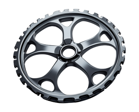 Cycling Wheel Spacer for Proper Alignment - Isolated on White Background