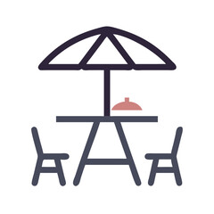 outdoor table icon design