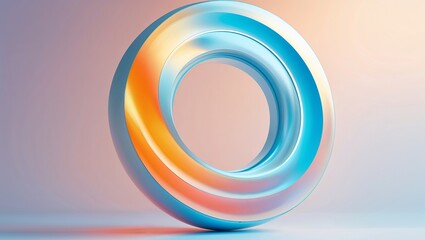 A Sleek Modern Circular Design Dominates the Space, Featuring Smooth Lines and Innovative Aesthetics, Creating a Harmonious and Futuristic Atmosphere in a Contemporary Setting