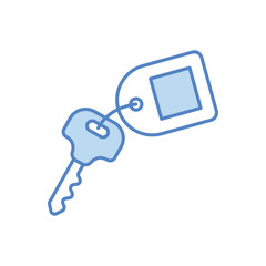 Room Key vector icon