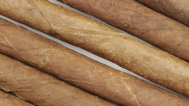 plusieurs petits cigares, en gros plan