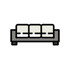 sectional sofa icon design