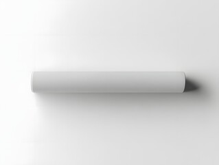Minimalist Toothpaste Tube Mockup with Subtle Branding on White Background