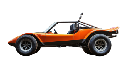 Exciting Dune Buggy for Off-Road Adventures Isolated on White Background