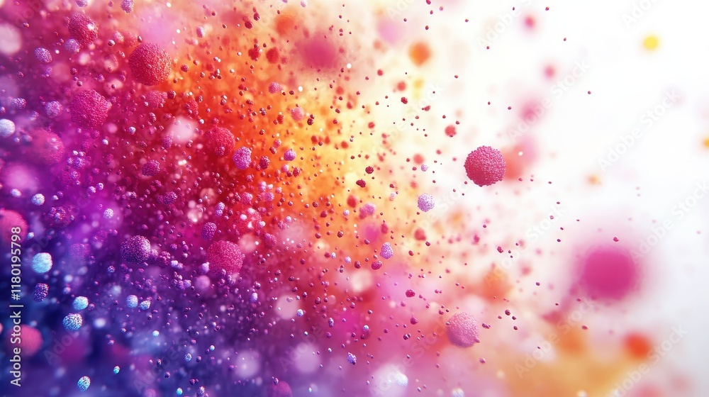Poster concept animation showing hantahuman metapneumovirus virus hmpv particles being neutralized by antib