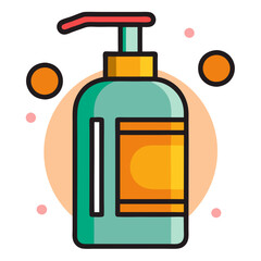 shampoo dispenser icon design