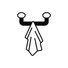 Towel Hanger vector icon