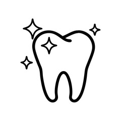 Obraz premium shining tooth icon design