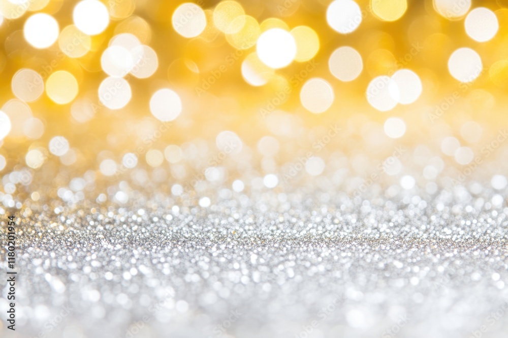 Poster Close-up of a shiny surface with bright lights reflecting off it, perfect for use as a decorative element or highlighting technology