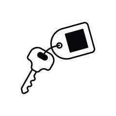 Room Key vector icon