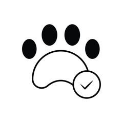 Pet-friendly vector icon