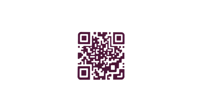 Photo of Qr code isolated on transparent background