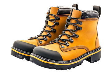 Waterproof Fishing Boots for Wet Terrain Isolated on White Background