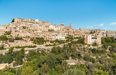 Fototapeta premium A panoramic view of the Ragusa Ibla, a historic city in Eastern Sicily, Italy