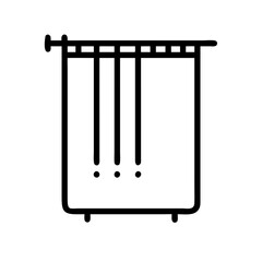 shower curtain icon design