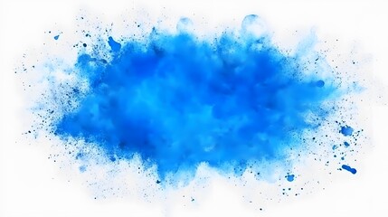 Obraz premium Abstract Blue Watercolor Explosion Design