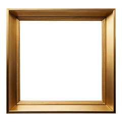 Fototapeta premium Ornate rectangular golden picture frame.