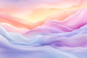 Obraz premium Valentine's day love in a serene abstract landscape soft pastels tranquil atmosphere
