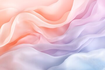 Fototapeta premium Valentine's day love waves abstract art digital design soft colors artistic view emotion