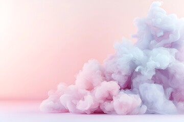 Fototapeta premium Valentine's day love inspired cloud art romantic atmosphere soft colors abstract design