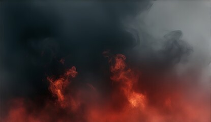 Explosive Crimson and Black Smoke Chaos